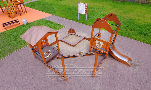 Песочный дворик с горкой Форт ПЕ-50 н.  �5
